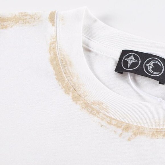 Thug Club White Distressed T Shirt With Sword Graphics - Picture 6 of 7